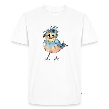 Bunter_Vogel - T-shirt Premium bio Homme - blanc - Devant - Nico (187cm)