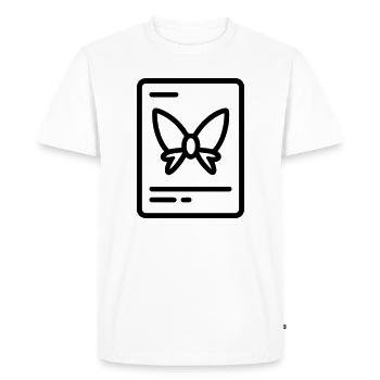 Carte jeu collection - T-shirt Premium bio Homme - blanc - Devant - Nico (187cm)