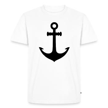 Ancre - T-shirt Premium bio Homme - blanc - Devant - Nico (187cm)
