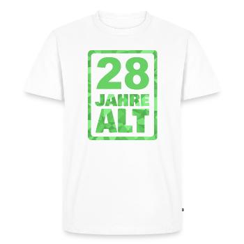Old 28 - T-shirt Premium bio Homme - blanc - Devant - Nico (187cm)