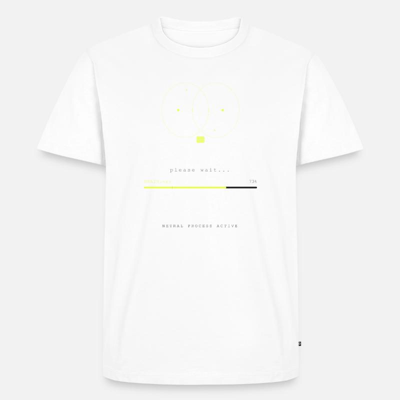 BRAIN.EXE IS LOADING - T-shirt Premium bio Homme - blanc