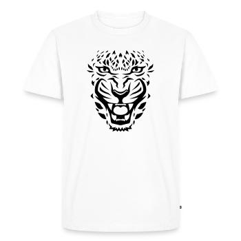 Tigre - T-shirt Premium bio Homme - blanc - Devant - Nico (187cm)