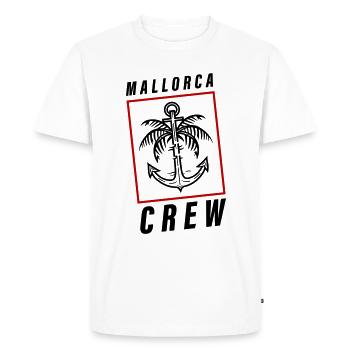 Mallorca Crew Palm Tree Anchor Holidays - T-shirt Premium bio Homme - blanc - Devant - Nico (187cm)