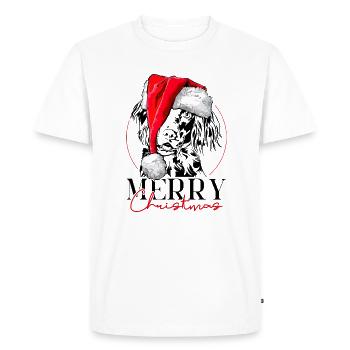 Santa KLEINER MÜNSTERLÄNDER Christmas Wilsigns - T-shirt Premium bio Homme - blanc - Devant - Nico (187cm)