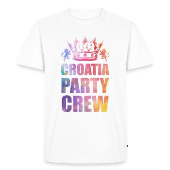 Croatie Dit de l’équipe du parti - T-shirt Premium bio Homme - blanc - Devant - Nico (187cm)
