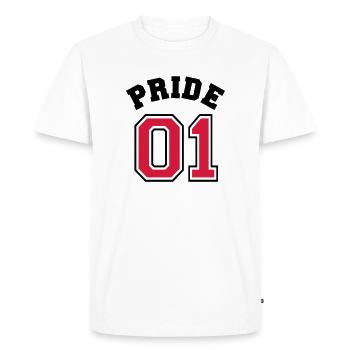 Pride 01 - T-shirt Premium bio Homme - blanc - Devant - Nico (187cm)