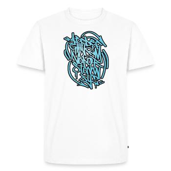 ABC - T-shirt Premium bio Homme - blanc - Devant - Nico (187cm)