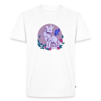 Renard fleuri - T-shirt Premium bio Homme - blanc - Devant - Nico (187cm)