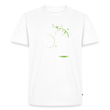 White elephant with green paint - Men's Premium Organic T-Shirt - white - Front - Nico (187cm)