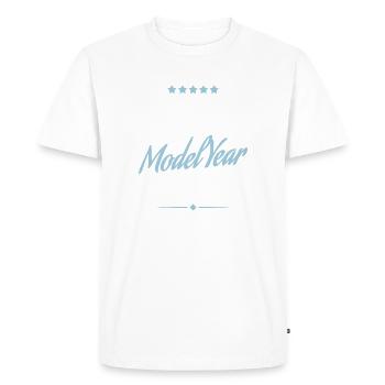Original Edition Model Year 1974 - T-shirt Premium bio Homme - blanc - Devant - Nico (187cm)