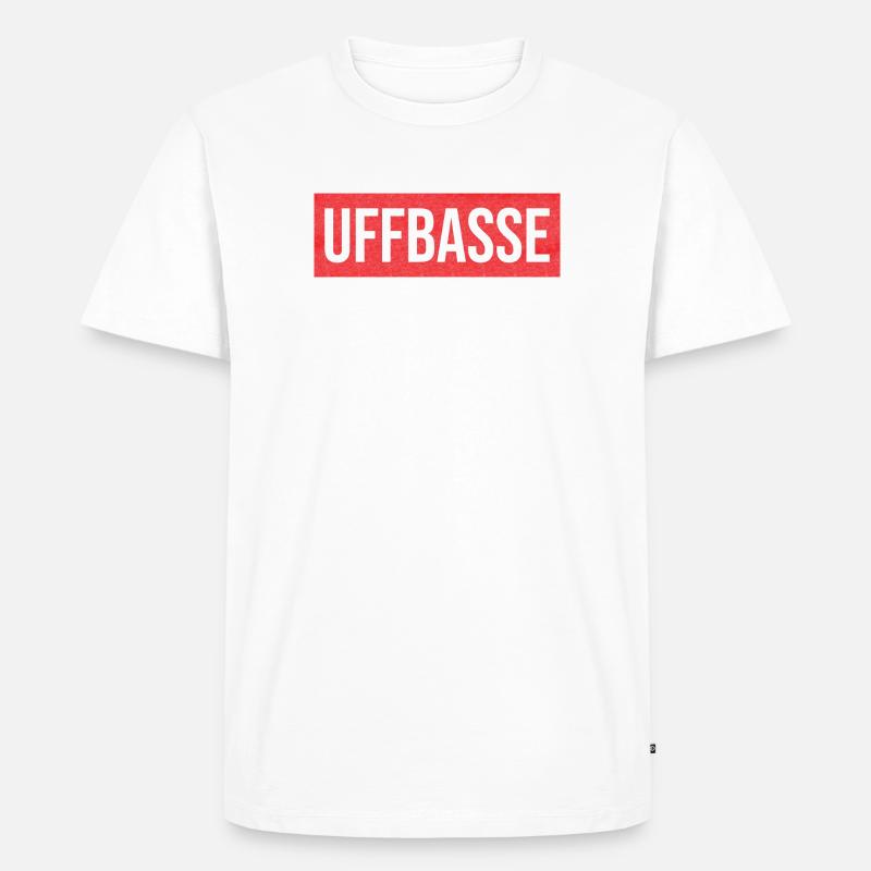Pfalz Uffbasse Pfälzer - Männer Premium Bio T-Shirt - Weiß