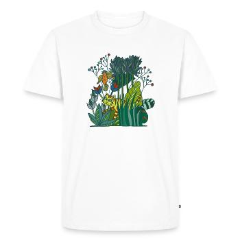 Rousseau's jungle - Men's Premium Organic T-Shirt - white - Front - Nico (187cm)