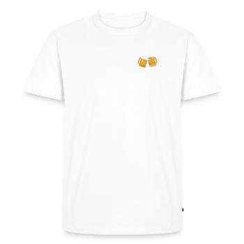 J'aime quand ma femme va me chercher une bière - T-shirt Premium bio Homme - blanc - Devant - Nico (187cm)