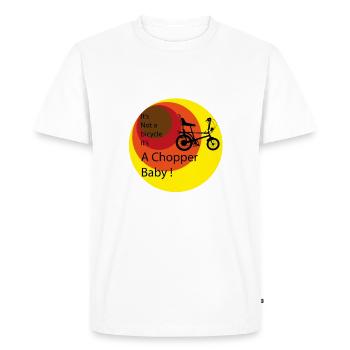 It's a chopper - Men's Premium Organic T-Shirt - white - Front - Nico (187cm)