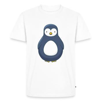 Cute Penguin - Men's Premium Organic T-Shirt - white - Front - Nico (187cm)