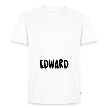 Picture with Edward - T-shirt Premium bio Homme - blanc - Devant - Nico (187cm)
