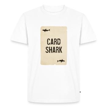 Card Shark - Playing card - Men's Premium Organic T-Shirt - white - Front - Nico (187cm)