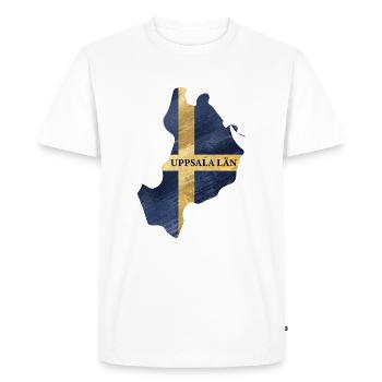 SUÈDE UPPSALA LÄN - T-shirt Premium bio Homme - blanc - Devant - Nico (187cm)