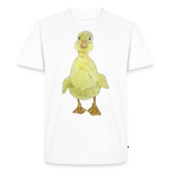 Duckling Chick - Men's Premium Organic T-Shirt - white - Front - Nico (187cm)