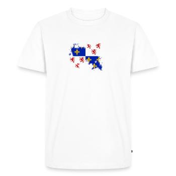 Picardie-effacé - T-shirt Premium bio Homme - blanc - Devant - Nico (187cm)