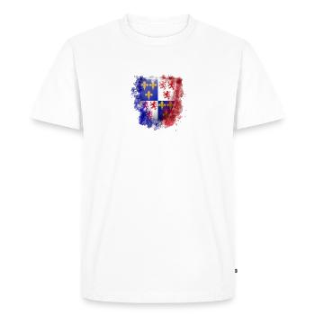 Picardie-France - T-shirt Premium bio Homme - blanc - Devant - Nico (187cm)