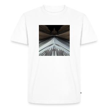 Art numérique 3D - fractal futuriste cool - T-shirt Premium bio Homme - blanc - Devant - Nico (187cm)