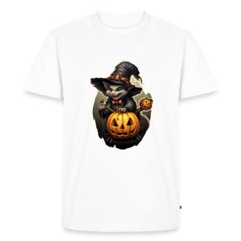 Halloween Rat - Men's Premium Organic T-Shirt - white - Front - Nico (187cm)
