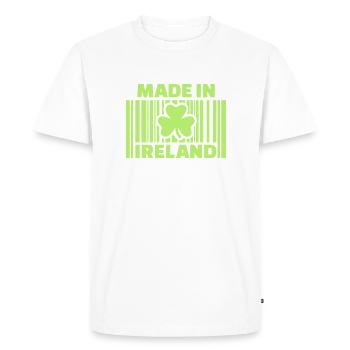 Made in Ireland - T-shirt Premium bio Homme - blanc - Devant - Nico (187cm)