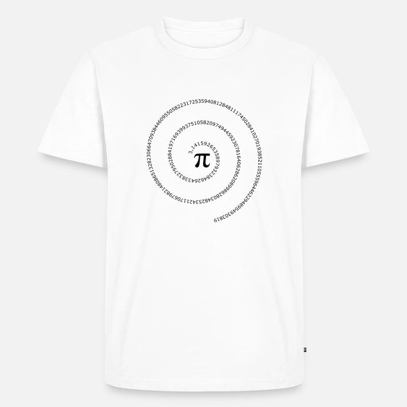 Pi | 3,14 | pi | math - Männer Premium Bio T-Shirt - Weiß