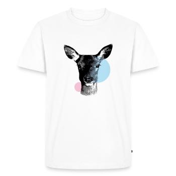 LA BICHE - T-shirt Premium bio Homme - blanc - Devant - Nico (187cm)