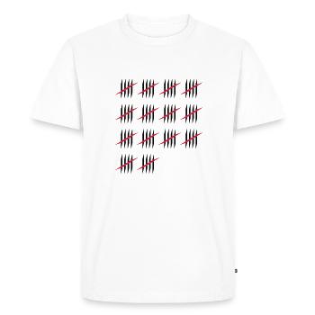 70 - Men's Premium Organic T-Shirt - white - Front - Nico (187cm)