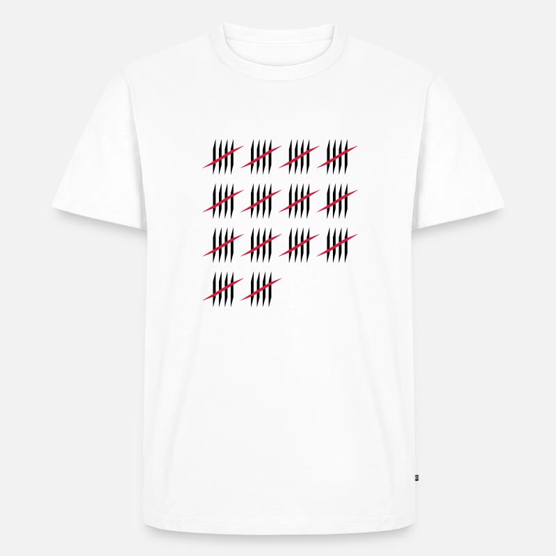 70 - Männer Premium Bio T-Shirt - Weiß