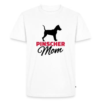 Pinscher Mom - T-shirt Premium bio Homme - blanc - Devant - Nico (187cm)