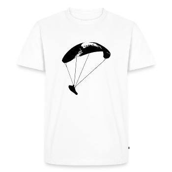 parapente 10 - T-shirt Premium bio Homme - blanc - Devant - Nico (187cm)