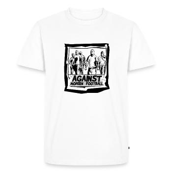 againstmodernfootball - T-shirt Premium bio Homme - blanc - Devant - Nico (187cm)