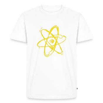 atome jaune - T-shirt Premium bio Homme - blanc - Devant - Nico (187cm)