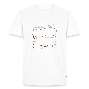 bûcheron dictons sabrina charpentier tshirts - T-shirt Premium bio Homme - blanc - Devant - Nico (187cm)