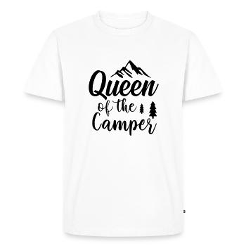 Queen of the Camper - Men's Premium Organic T-Shirt - white - Front - Nico (187cm)