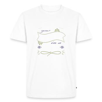 Beard Gang Geek Mignon Drôle Dictons Dino - T-shirt Premium bio Homme - blanc - Devant - Nico (187cm)