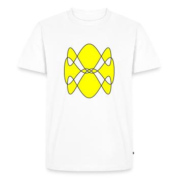 Spirogramme - T-shirt Premium bio Homme - blanc - Devant - Nico (187cm)