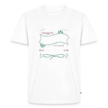 Bday Gift Idea Author Cool Book Lover Mask - Men's Premium Organic T-Shirt - white - Front - Nico (187cm)