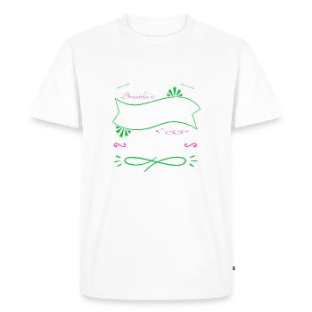 Blague déclaration drôle citation Baseball cadeau - T-shirt Premium bio Homme - blanc - Devant - Nico (187cm)