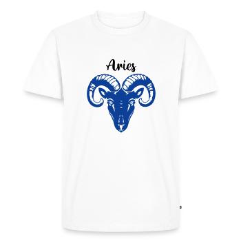 Bélier Bélier - T-shirt Premium bio Homme - blanc - Devant - Nico (187cm)