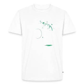 White elephant with turquoise paint - Men's Premium Organic T-Shirt - white - Front - Nico (187cm)