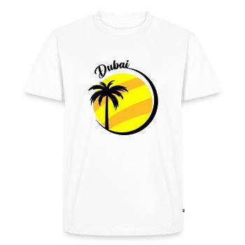 Dubaï - T-shirt Premium bio Homme - blanc - Devant - Nico (187cm)