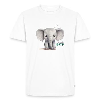 Save the wildlife !! - T-shirt Premium bio Homme - blanc - Devant - Nico (187cm)