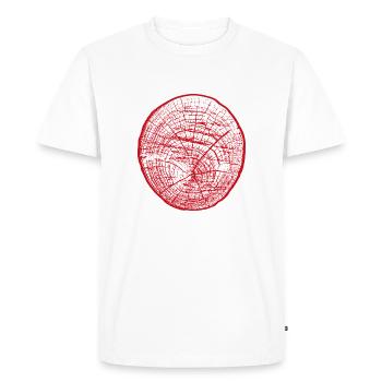 Punainen - Men's Premium Organic T-Shirt - white - Front - Nico (187cm)