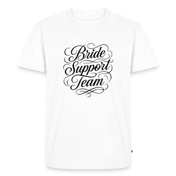 Mariage de l’équipe de soutien de la mariée - T-shirt Premium bio Homme - blanc - Devant - Nico (187cm)