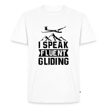 Pilote de planeur | Cadeaux pour planeurs de sports aériens - T-shirt Premium bio Homme - blanc - Devant - Nico (187cm)