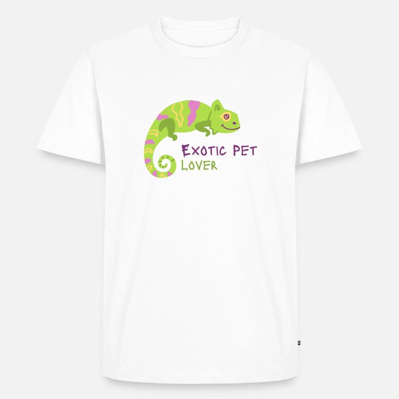 Exotic pet lovers - Männer Premium Bio T-Shirt - Weiß